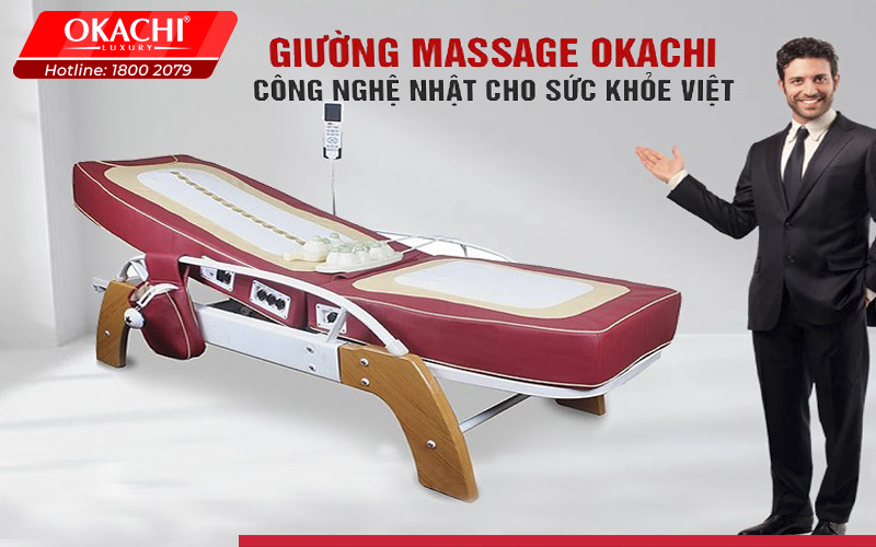 Okachi - nơi mua giường massage ở Mỹ Tho uy tín chính hãng