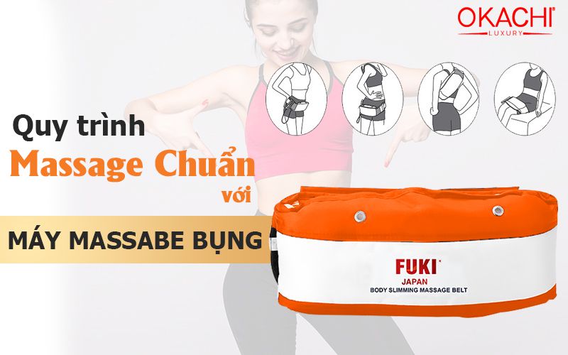 quy trình massage chuẩn với máy massage bụng