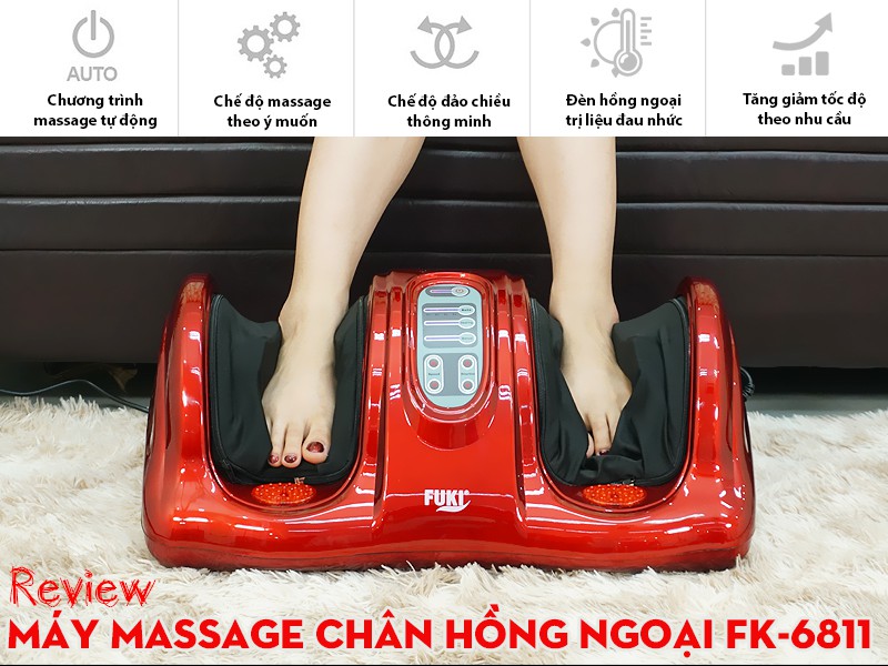 Review máy massage chân hồng ngoại FK-6811