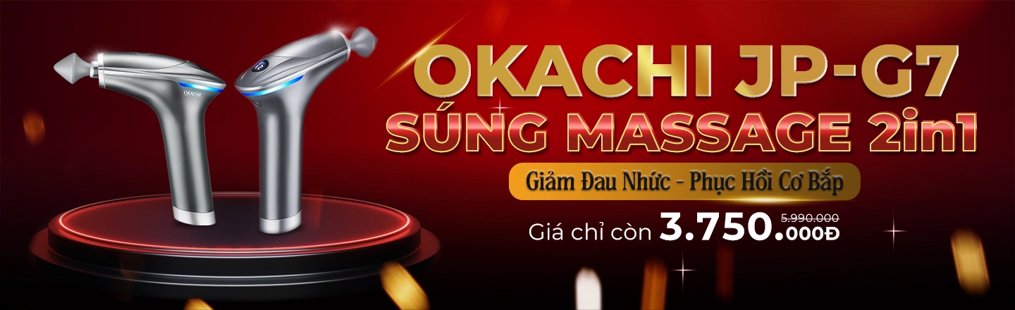 Okachi chuyên thiết bị máy massage, thiết bị thể thao UY TÍN