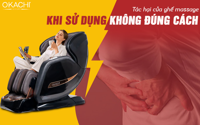 Tác hại của ghế massage khi sử dụng không đúng cách