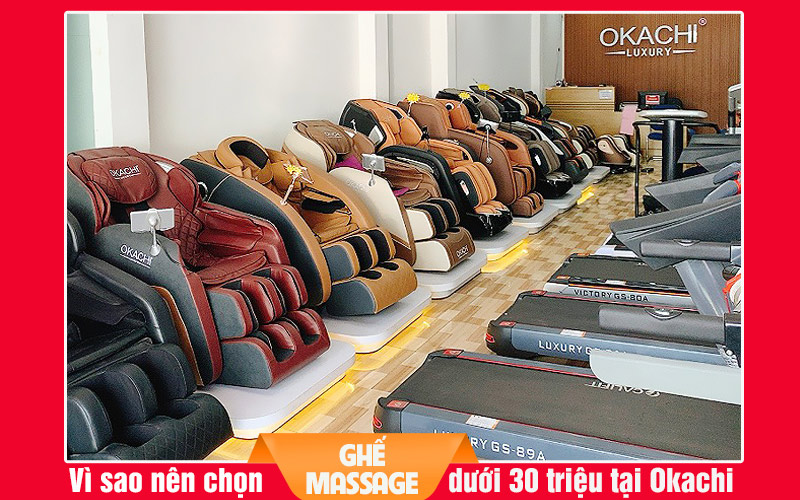 Vì sao nên chọn ghế massage dưới 30 triệu tại Okachi