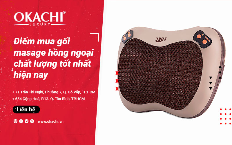 Nên mua gối massage hồng ngoại ở đâu TPHCM