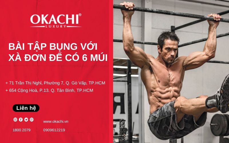 8 bài tập bụng với xà đơn để có 6 múi và giảm mỡ bụng 