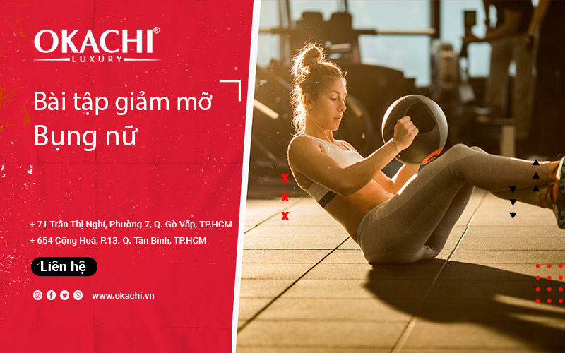 Top 15 bài tập giảm mỡ bụng nữ NHANH đơn giản vóc dáng đẹp