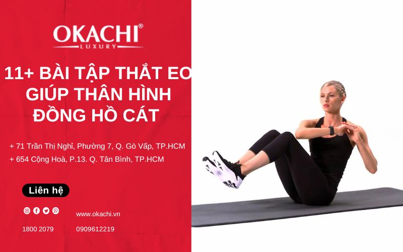 11 Bài tập thắt eo giúp chị em có thân hình ĐỒNG HỒ CÁT