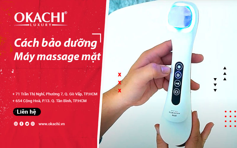 Cách bảo dưỡng máy massage mặt BỀN với 6 bước đơn giản