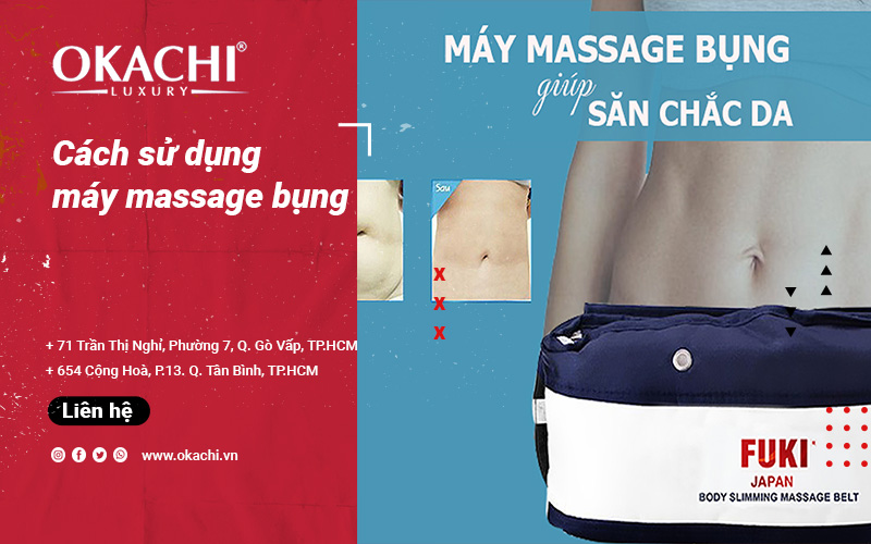 Cách sử dụng máy massage bụng GIẢM BÉO đúng chuẩn