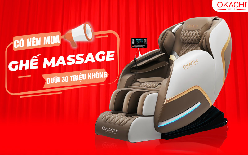 Top 4 mẫu ghế massage dưới 30 triệu BÁN CHẠY nhất 2024 