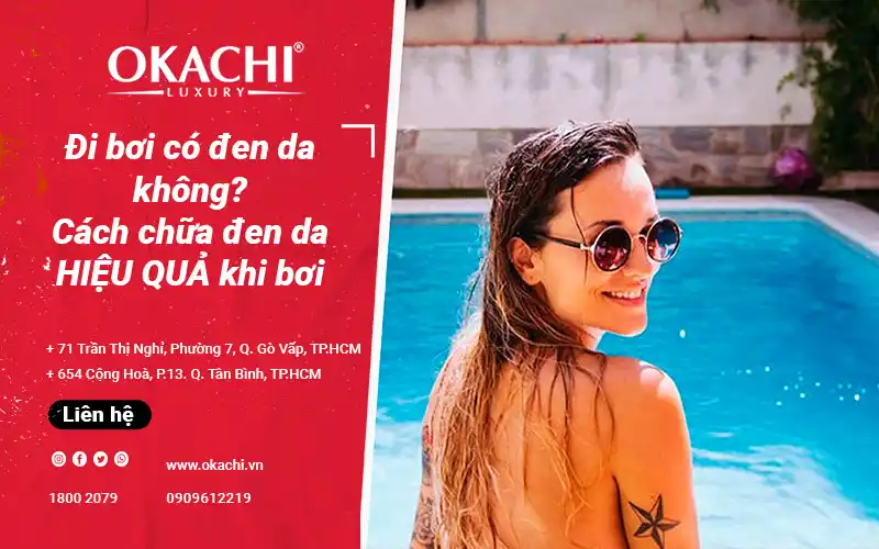 Đi bơi có đen da không? Cách chữa đen da CHI TIẾT khi đi bơi