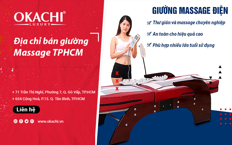 Địa chỉ bán giường massage tphcm CHÍNH HÃNG uy tín giá rẻ