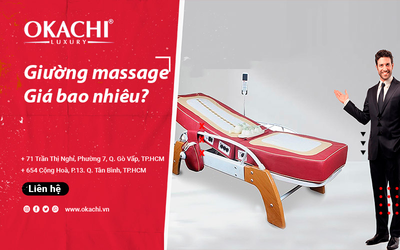 Giường massage giá bao nhiêu phù hợp vì sức khỏe
