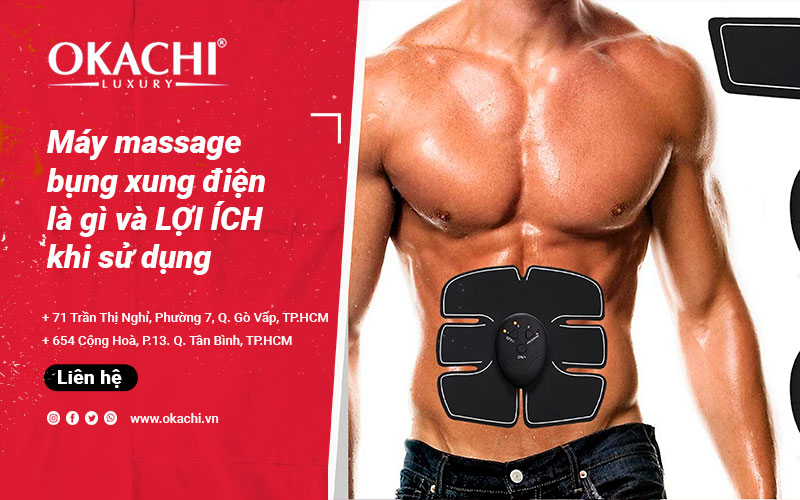 Máy massage bụng xung điện là gì và LỢI ÍCH khi sử dụng 