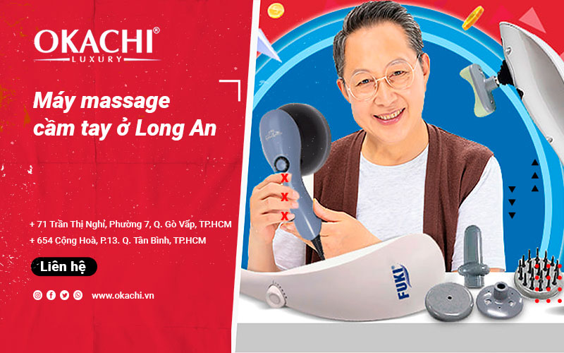 Máy massage cầm tay ở Long An ĐA NĂNG công nghệ hiện đại