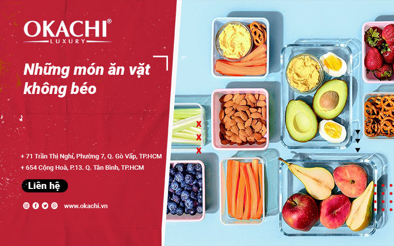 Những món ăn vặt không béo ÍT CALO giảm cân một cách HEALTHY