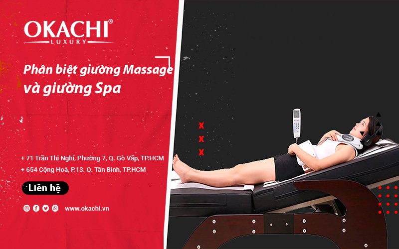 Phân biệt giường spa và giường massage trị liệu DỄ DÀNG nhất