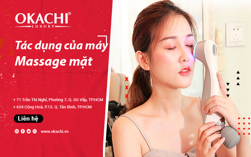 Tác dụng của máy massage mặt giúp SÁNG DA thư giãn tươi trẻ
