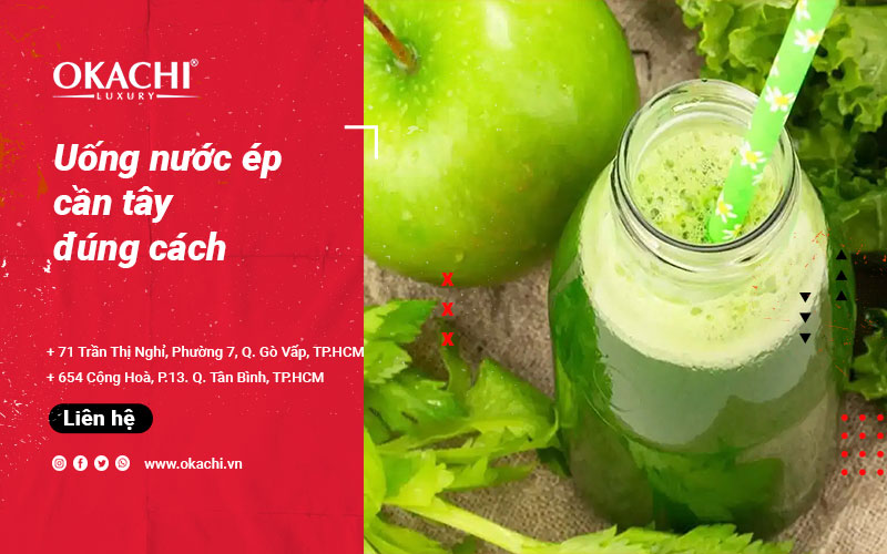 Uống nước ép cần tây đúng cách giúp GIẢM CÂN mỡ thừa