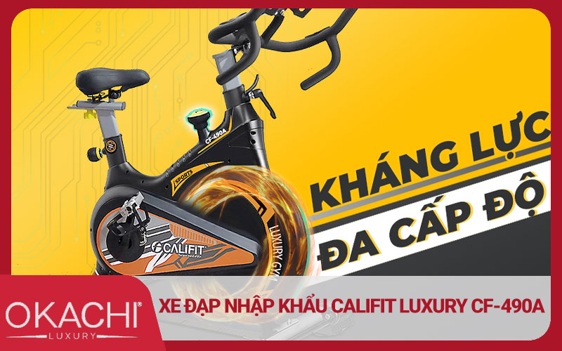 Xe đạp tập thể dục nhập khẩu Califit Luxury CF-490A