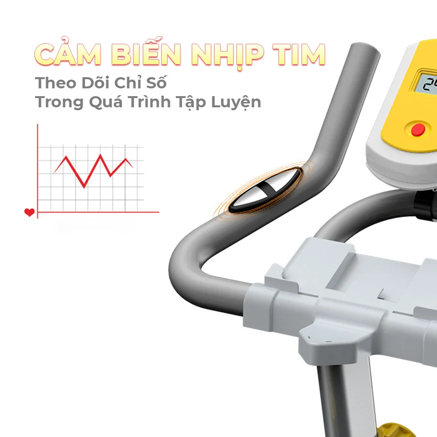 Xe đạp tập thể dục tại nhà OKACHI JP-390A ( màu trắng)