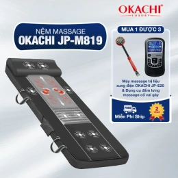 Nệm massage toàn thân OKACHI JP-M819 (Con lăn chạy)