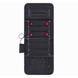 Nệm massage toàn thân nhiệt và đèn hồng ngoại OKACHI JP-M799 - màu đen