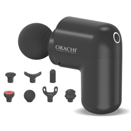 Súng massage cầm tay OKACHI JP-G3 có đầu nóng (đen)