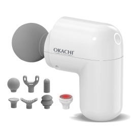 Súng massage cầm tay có đầu nóng OKACHI JP-G3 (trắng)