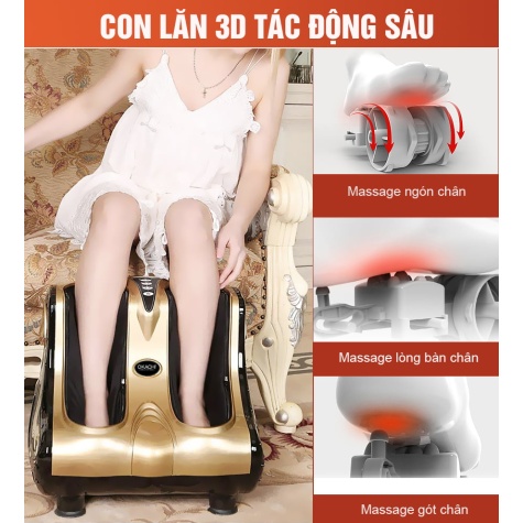 Máy massage chân hồng ngoại 3D OKACHI JP-810 (màu Gold)6