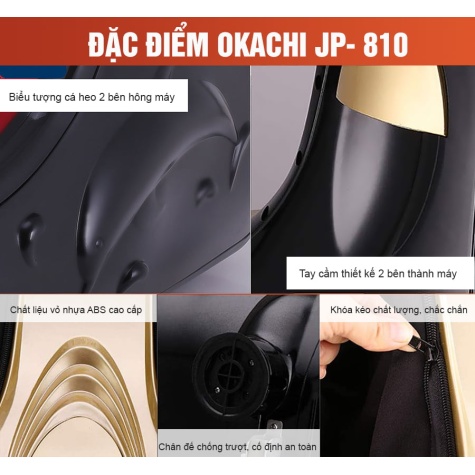 Máy massage chân hồng ngoại 3D OKACHI JP-810 (màu Gold)10