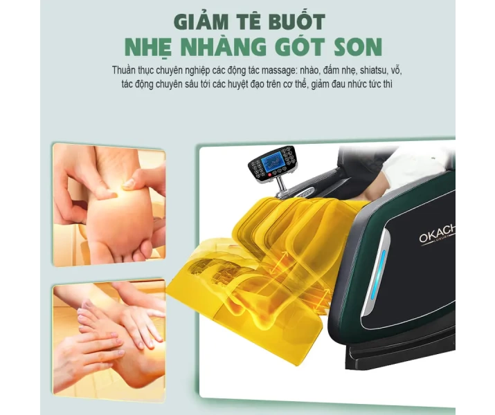 Ghế massage toàn thân OKACHI Luxury Star JP-i9 xanh5