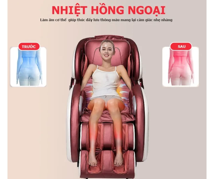 Ghế massage toàn thân OKACHI OTO Essentia ES-05A (màu đỏ)6