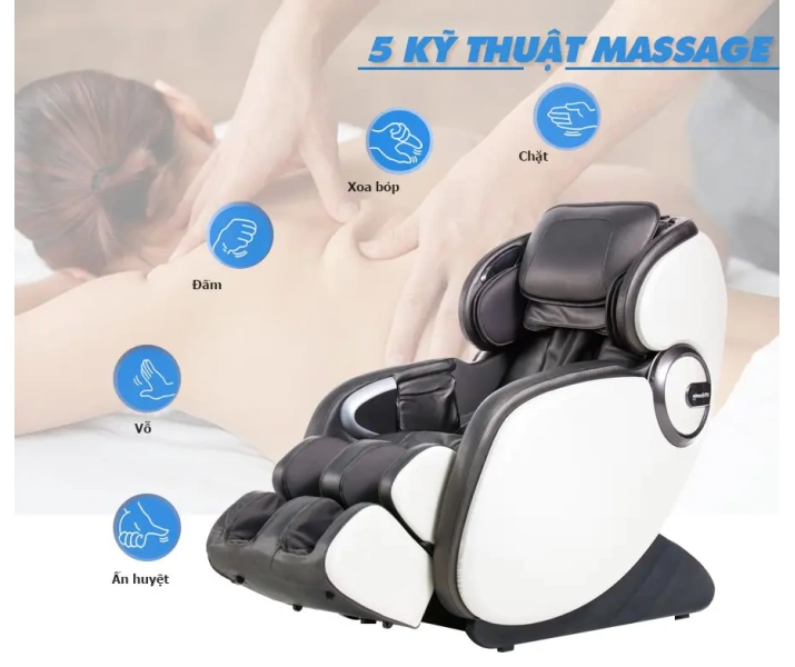 Ghế massage toàn thân OKACHI OTO Essentia ES-05A (màu xám)6