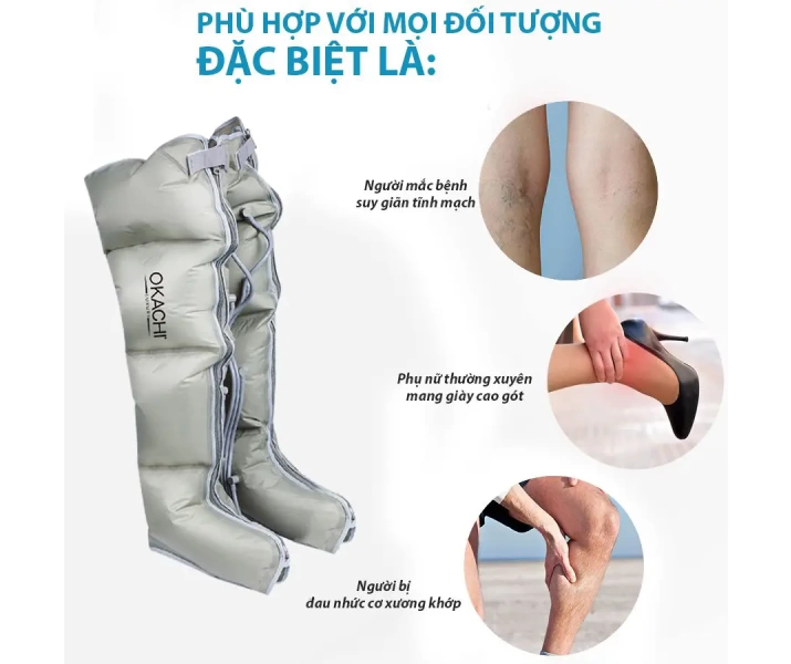 Phụ kiện phần chân máy nén ép suy giãn tĩnh mạch OKACHI2
