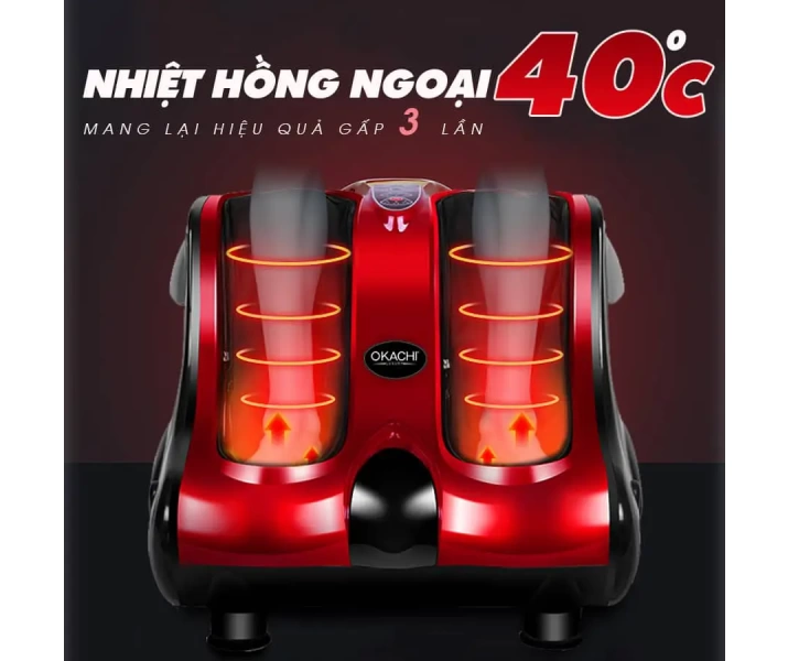 Máy massage chân hồng ngoại 3D OKACHI JP-810 (Đỏ)2