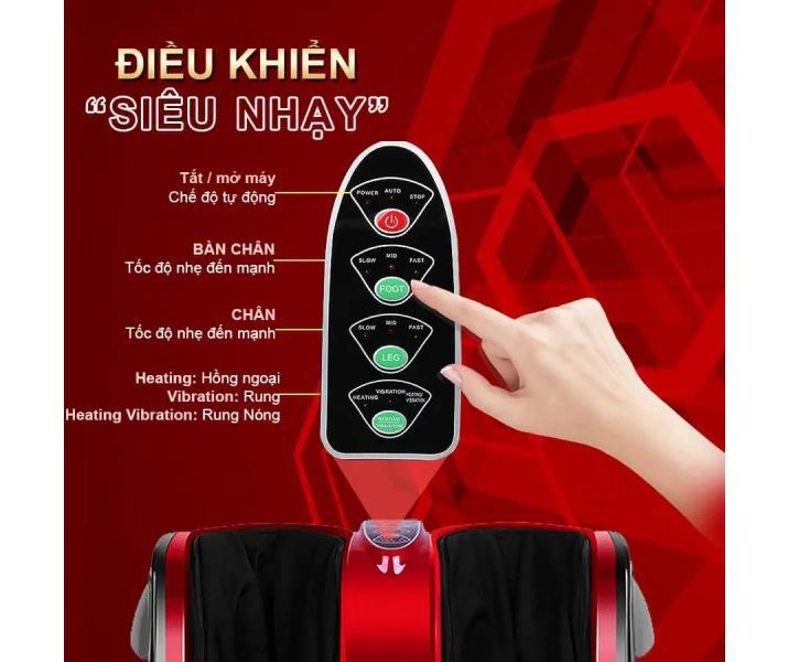 Máy massage chân hồng ngoại 3D OKACHI JP-810 (Đỏ)3