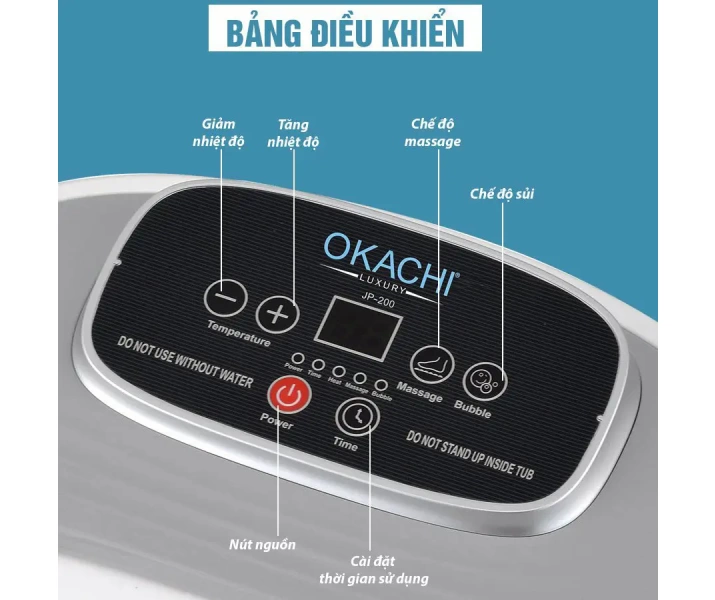 Bồn ngâm chân OKACHI JP-200 (cao cấp)4