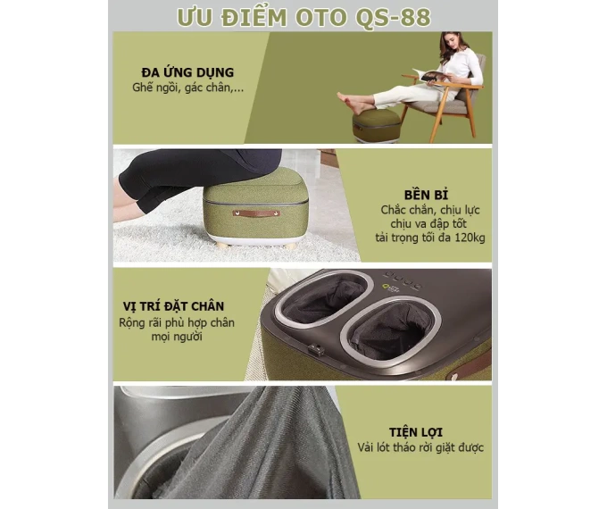 Máy massage chân QSeat OTO QS-88 (màu xanh)6