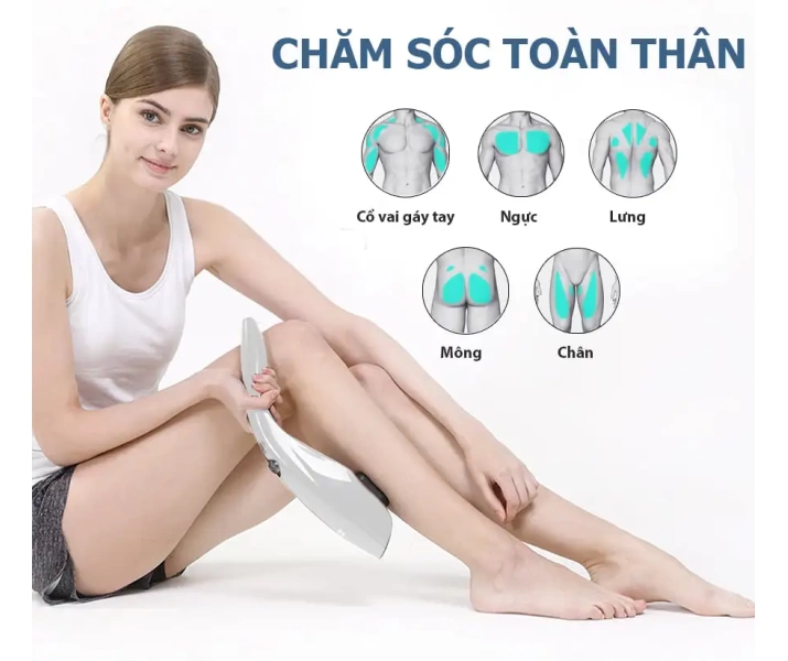 Máy massage cầm tay OTO TR-150 (Pin sạc) - Màu trắng5