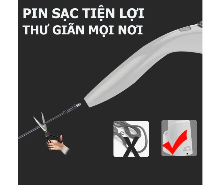 Máy massage cầm tay OTO TR-150 (Pin sạc) - Màu trắng6