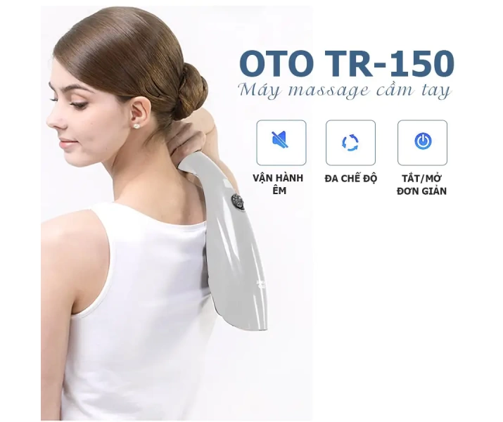 Máy massage cầm tay OTO TR-150 (Pin sạc) - Màu trắng7