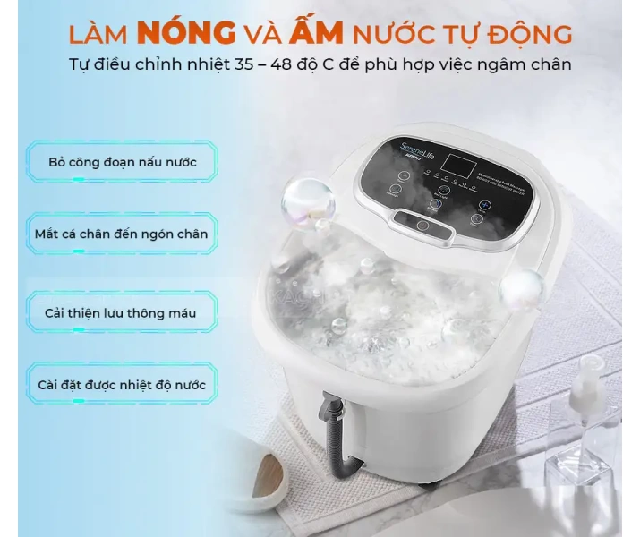 Bồn ngâm chân thông minh Serenelife SL1210