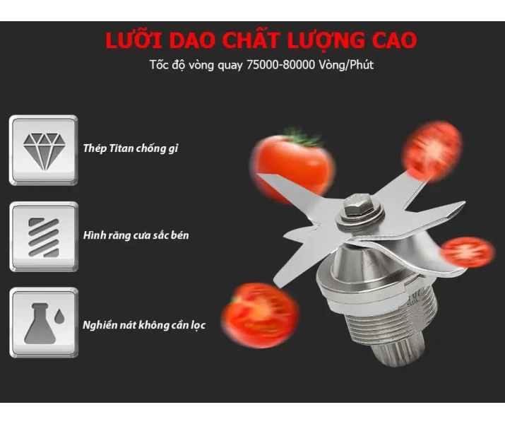 Máy xay sinh tố công nghiệp Fuki FK-3000W (màu trắng)4