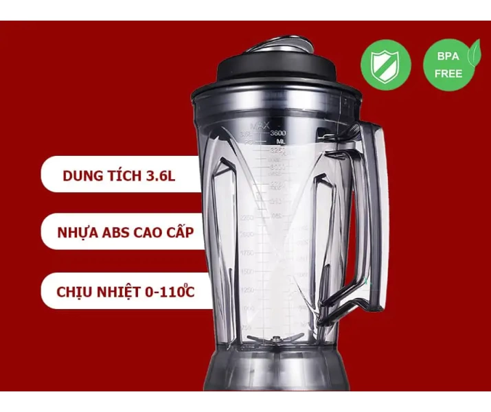 Máy xay sinh tố công nghiệp Fuki 3000W - Hẹn giờ (FK-3000A)4