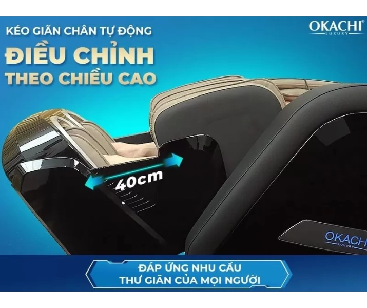 Ghế massage toàn thân OKACHI LUXURY JP-I99 (màu nâu đen)3