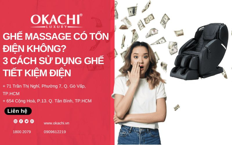 Ghế massage có tốn điện không