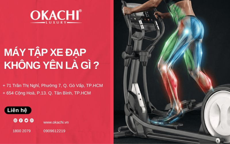 Máy tập xe đạp không yên