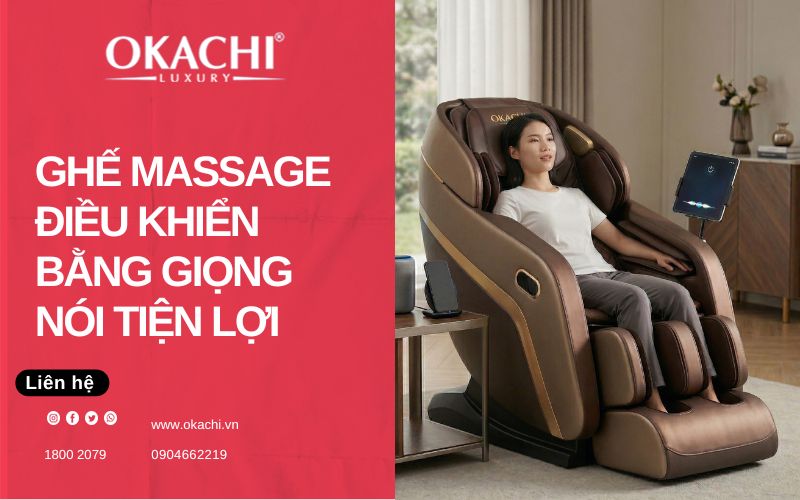 Ghế massage điều khiển giọng nói