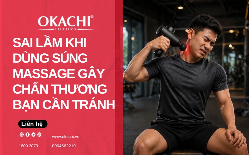 Sai lầm khi dùng súng massage gây chấn thương bạn cần tránh