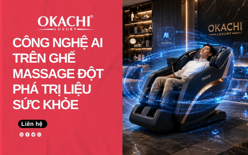 Công nghệ AI trên ghế massage đột phá trị liệu sức khỏe